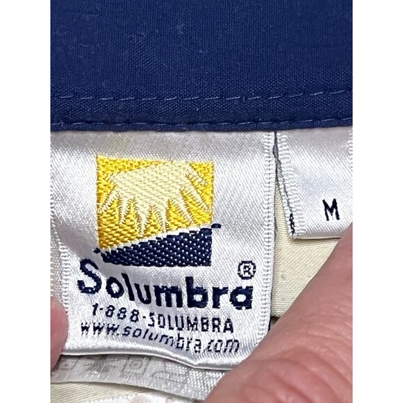 VTG Solumbra LARGE Yellow Long Sleeve Polo Shirt UV Protection Logo USA 1010K11 - Picture 7 of 14